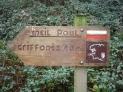 Chemin GR 38 balisé